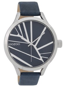 OOZOO Timepieces C9681 Blue Leather Strap