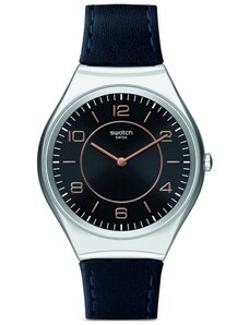 SWATCH Skincounter SYXS110 Black Leather Strap