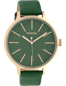 OOZOO Timepieces C10123 Green Leather Strap