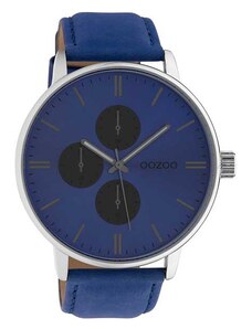 OOZOO Timepieces C10310 Blue Leather Strap