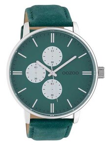 OOZOO Timepieces C10313 Green Leather Strap