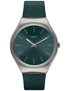SWATCH Skinpetrol SYXS121 Green Leather Strap