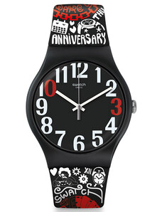 SWATCH 30 And Ticking SUOZ322 Multicolor Silicone Strap