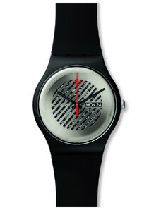 SWATCH On The Grill SUOB713 Black Silicone Strap