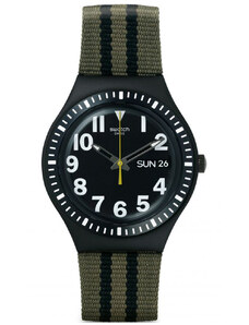 SWATCH The Capt YGB7001 Two Tone Fabric Strap