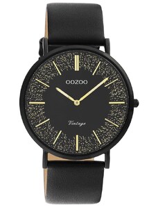 OOZOO Vintage C20132 Black Leather Strap