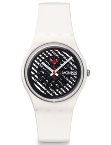 SWATCH Off The Grill GW704 White Silicone Strap