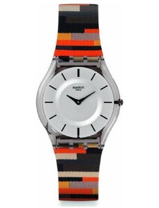 SWATCH Africana Patchwork SFM133 Multicolor Leather Strap