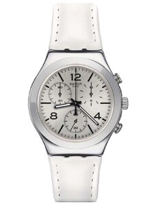SWATCH Biancamente YCS111 White Leather Strap