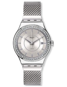 SWATCH Sistem Stalac YIS406GB Automatic Silver Stainless Steel Bracelet Small