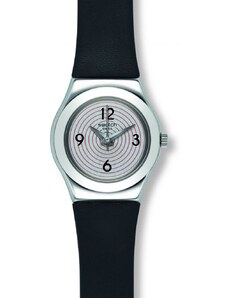 SWATCH Aim At Me YSS301 Black Leather Strap