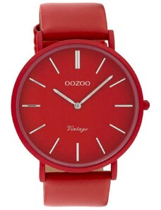 OOZOO Vintage XL C9879 Red Leather Strap