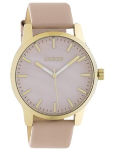 OOZOO Timepieces C10727 Pinkgrey Leather Strap