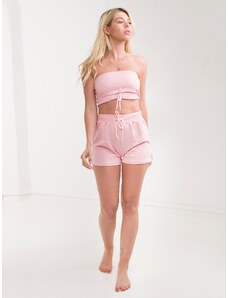 Zoli SS1170 Γυναικείο Σετ top και Shorts-Ροζ