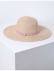 INSHOES Γυναικείο καπέλο ψάθινο Ροζ