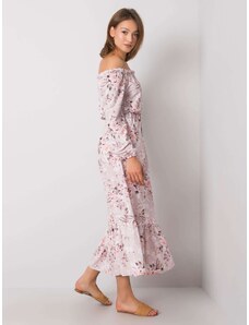 Fashionhunters Βρώμικο ροζ ισπανικό φόρεμα από την Adaline RUE PARIS