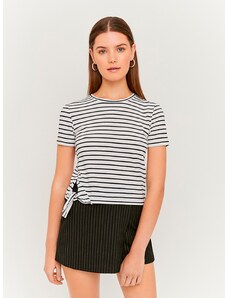 Black & White Striped Short T-Shirt TALLY WEiJL - Women