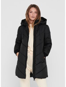 Μαύρο χειμωνιάτικο καπιτονέ παλτό JDY - Γυναικεία