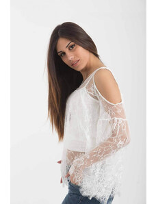 FreeStyle Exterior Lace Blouse White