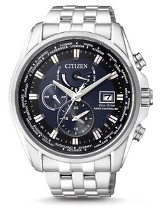 CITIZEN Eco-Drive AT9030-55L Radio Controlled Silver Stainless Steel Bracelet