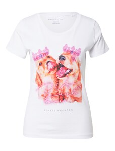 EINSTEIN & NEWTON Μπλουζάκι 'Royal Puppies' καφέ / ροζ / μαύρο / λευκό