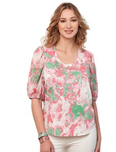 ANNA RAXEVSKY Γυναικεία εμπριμέ μπλούζα B21107, Χρώμα Πολύχρωμο, Μέγεθος S