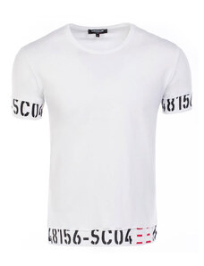 BELTIPO Ανδρικό μπλουζάκι T-shirt λευκό με σχεδιο