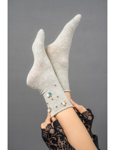 Petra Store Κάλτσες με χάντρες και μαργαριτάρια