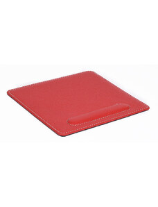 BagCity mouse pad με στήριγμα για τον καρπό σε κόκκινο δέρμα MOP06RE - 1005-06