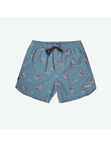 EMERSON 16” FLORAL PRINT VOLLEY SHORTS ΜΠΛΕ