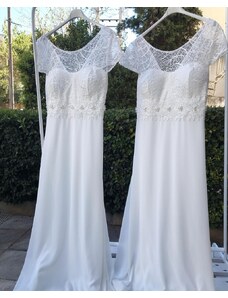 Amorada Λευκό plus size φόρεμα "Helena"