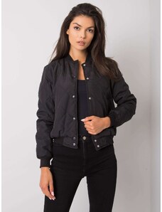 Fashionhunters Γυναικείο Καπιτονέ Bomber Jacket Sherise - Μαύρο