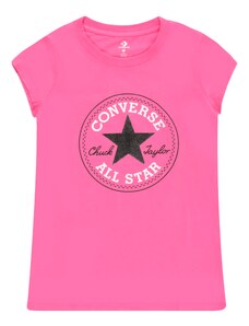 CONVERSE Μπλουζάκι ροζ / μαύρο / λευκό