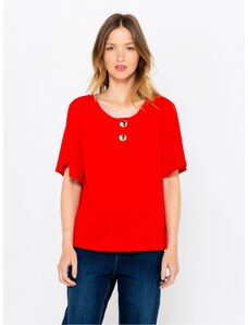 Κόκκινο T-shirt CAMAIEU - Γυναίκες