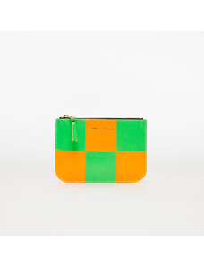 Comme des Garçons Wallets Ανδρικά πορτοφόλια Comme des Garçons Fluo Squares Wallet Orange/ Green