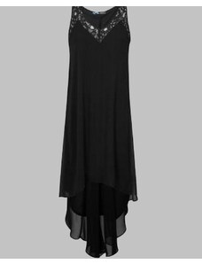 SINEQUANONE Ασύμμετρο Μαύρο Φόρεμα Με Δαντέλα ΜΑΥΡΟ