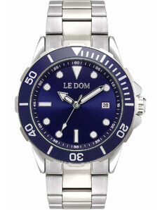 LE DOM Nautilus - LD.1052-2, Silver case with Stainless Steel Bracelet
