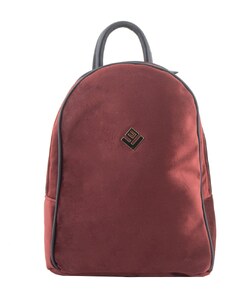 LovelyHandmade Basic Simple Velvet Backpack | Bordeaux