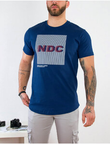 NDC Everbest ανδρικό μπλε T-shirt με τύπωμα 212913