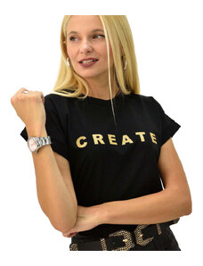 First Woman T-shirt με τύπωμα create