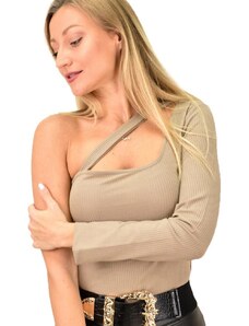 Potre OR Γυναικεία ριπ μπλούζα με έναν ώμο