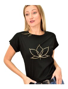 First Woman T-shirt με τύπωμα νούφαρο