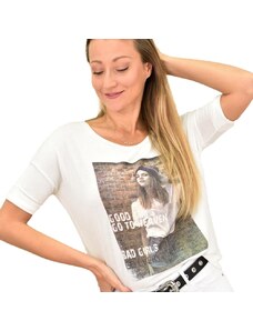 Potre OR Γυναικεία κοντομάνικη μπλούζα με τύπωμα