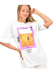 Potre OR Γυναικεία μπλούζα με τύπωμα oversized