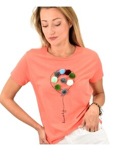 Potre OR Γυναικεία μπλούζα με σχέδιο μπαλόνι και πον πον