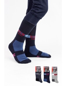 Παιδικές κάλτσες για αγόρι Design SPORT Βαμβακερές 3 ζευγάρια Σκούρο Μπλέ