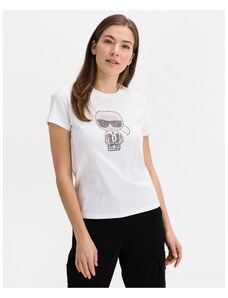 Λευκό Γυναικείο T-Shirt Karl Lagerfeld - Γυναίκες