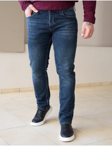 Gabbia Ανδρικό μπλε τζιν παντελόνι με ξέβαμμα Plus Size GB4753