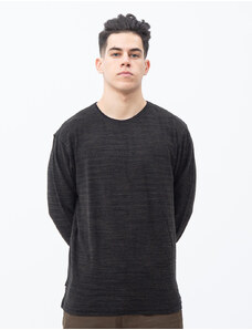 BELTIPO Ανδρική μπλούζα δίχρωμο μαύρο και χακί με στρογγυλό λαιμό