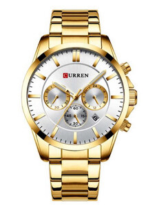 Ανδρικό Ρολόι Curren 8358 - Χρυσό